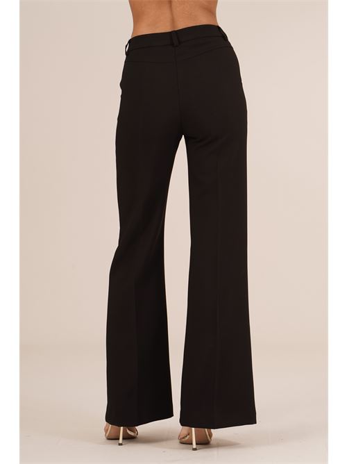 Pantalone palazzo in crepe Love To Love by Gai Mattiolo | LT700NERO
